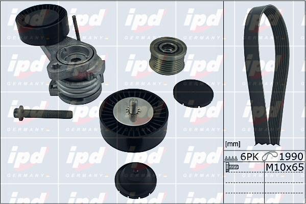 IPD 20-1857 - Поликлиновий ремінний комплект autozip.com.ua