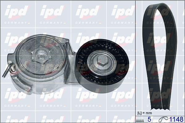 IPD 20-1808 - Поликлиновий ремінний комплект autozip.com.ua