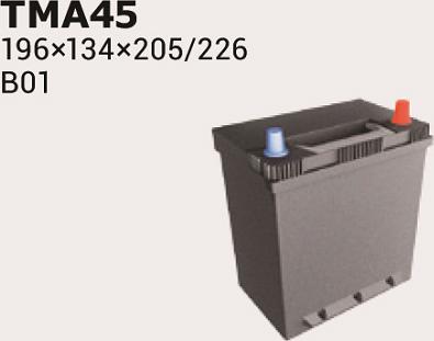 IPSA TMA45 - Стартерна акумуляторна батарея, АКБ autozip.com.ua