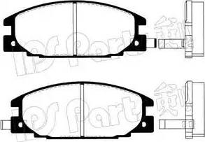 IPS Parts IBD-1904 - Гальмівні колодки, дискові гальма autozip.com.ua