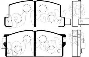 IPS Parts IBD-1900 - Гальмівні колодки, дискові гальма autozip.com.ua