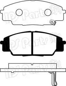 IPS Parts IBD-1490 - Гальмівні колодки, дискові гальма autozip.com.ua