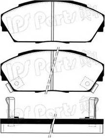 IPS Parts IBD-1440 - Гальмівні колодки, дискові гальма autozip.com.ua