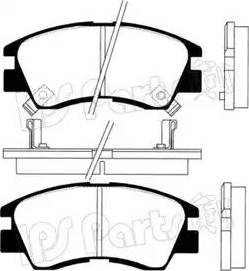 IPS Parts IBD-1527 - Гальмівні колодки, дискові гальма autozip.com.ua