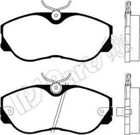 IPS Parts IBD-1140 - Гальмівні колодки, дискові гальма autozip.com.ua