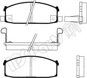 IPS Parts IBD-1141 - Гальмівні колодки, дискові гальма autozip.com.ua