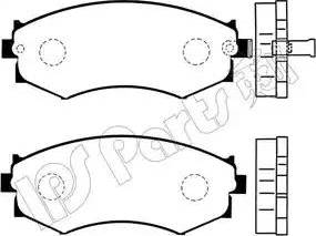 IPS Parts IBD-1142 - Гальмівні колодки, дискові гальма autozip.com.ua