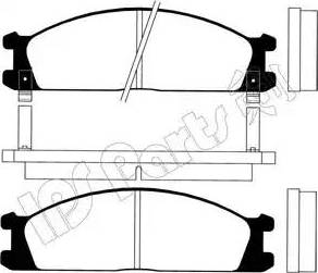 IPS Parts IBD-1137 - Гальмівні колодки, дискові гальма autozip.com.ua