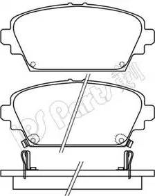 IPS Parts IBD-1176 - Гальмівні колодки, дискові гальма autozip.com.ua