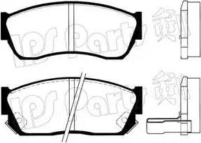 IPS Parts IBD-1805 - Гальмівні колодки, дискові гальма autozip.com.ua