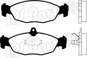 IPS Parts IBD-1390 - Гальмівні колодки, дискові гальма autozip.com.ua