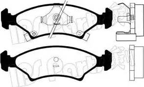 IPS Parts IBD-1398 - Гальмівні колодки, дискові гальма autozip.com.ua