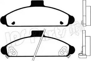 IPS Parts IBD-1337 - Гальмівні колодки, дискові гальма autozip.com.ua