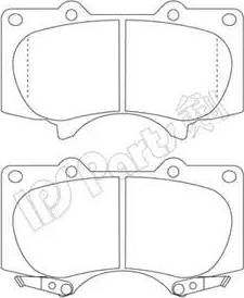 IPS Parts IBD-1275 - Гальмівні колодки, дискові гальма autozip.com.ua