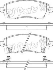 IPS Parts IBD-1276 - Гальмівні колодки, дискові гальма autozip.com.ua