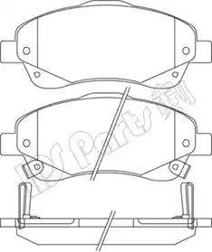 IPS Parts IBD-1277 - Гальмівні колодки, дискові гальма autozip.com.ua