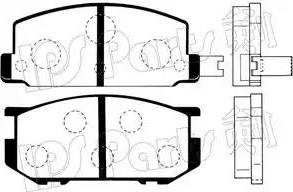 IPS Parts IBD-1701 - Гальмівні колодки, дискові гальма autozip.com.ua