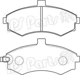 IPS Parts IBD-1H14 - Гальмівні колодки, дискові гальма autozip.com.ua