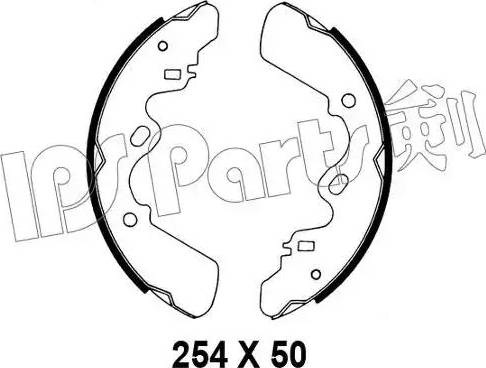 IPS Parts IBL-4901 - Гальмівні колодки autozip.com.ua