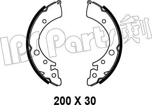 IPS Parts IBL-4409 - Гальмівні колодки autozip.com.ua