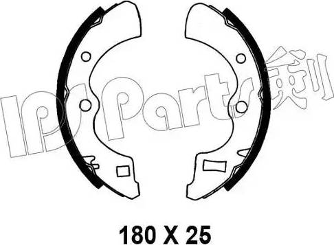 IPS Parts IBL-4404 - Гальмівні колодки autozip.com.ua