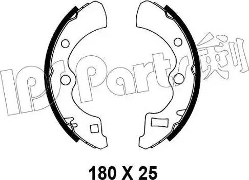IPS Parts IBL-4402 - Гальмівні колодки autozip.com.ua