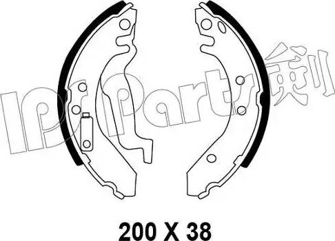 IPS Parts IBL-4410 - Гальмівні колодки autozip.com.ua