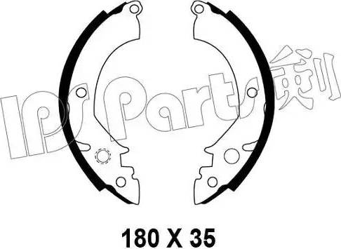 IPS Parts IBL-4508 - Гальмівні колодки autozip.com.ua