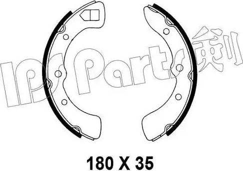 IPS Parts IBL-4604 - Гальмівні колодки autozip.com.ua