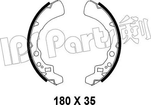 IPS Parts IBL-4606 - Гальмівні колодки autozip.com.ua