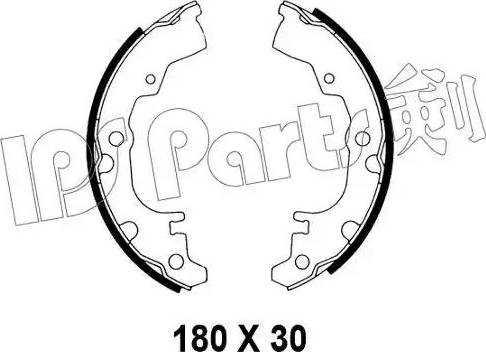 IPS Parts IBL-4603 - Гальмівні колодки autozip.com.ua