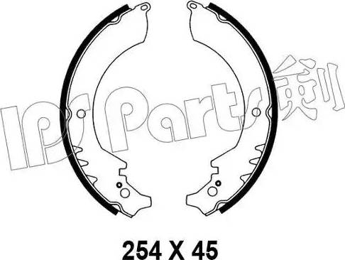 IPS Parts IBL-4607 - Гальмівні колодки autozip.com.ua