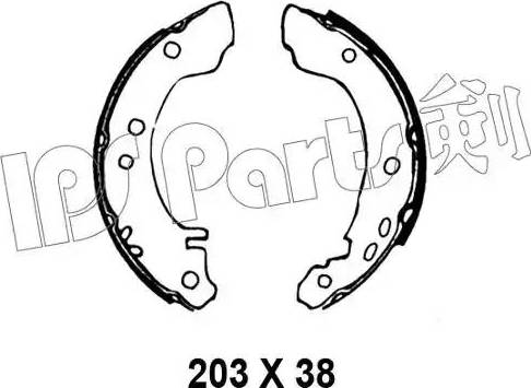 IPS Parts IBL-4010 - Гальмівні колодки autozip.com.ua