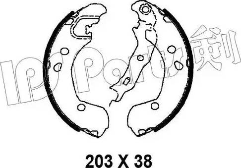 IPS Parts IBL-4190 - Гальмівні колодки autozip.com.ua