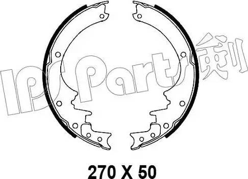 IPS Parts IBL-4132 - Гальмівні колодки autozip.com.ua