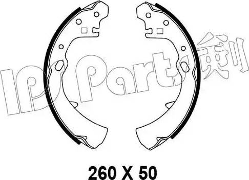 IPS Parts IBL-4137 - Гальмівні колодки autozip.com.ua