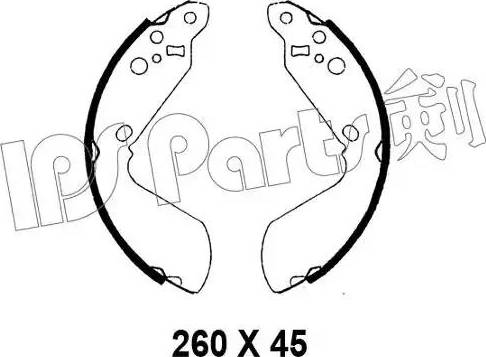 IPS Parts IBL-4898 - Гальмівні колодки autozip.com.ua