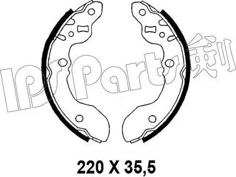 IPS Parts IBL-4897 - Гальмівні колодки autozip.com.ua