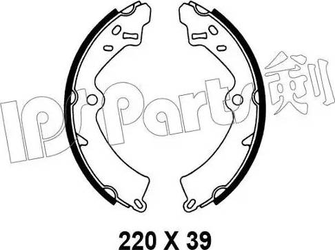 IPS Parts IBL-4806 - Гальмівні колодки autozip.com.ua