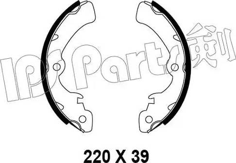 IPS Parts IBL-4801 - Гальмівні колодки autozip.com.ua