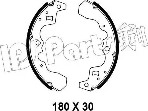 IPS Parts IBL-4807 - Гальмівні колодки autozip.com.ua