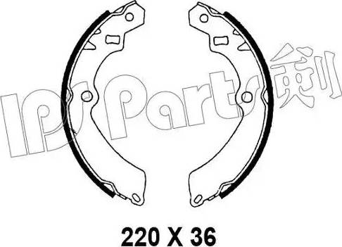 IPS Parts IBL-4814 - Гальмівні колодки autozip.com.ua