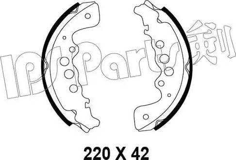 IPS Parts IBL-4818 - Гальмівні колодки autozip.com.ua