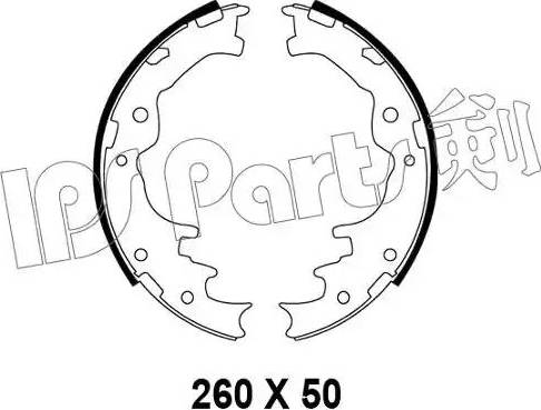 IPS Parts IBL-4393 - Гальмівні колодки autozip.com.ua