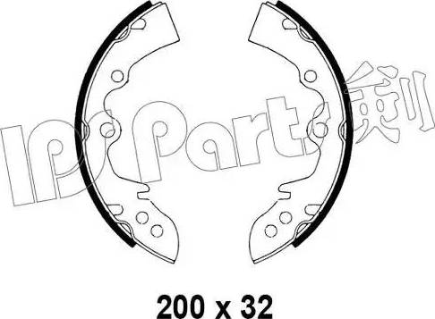 IPS Parts IBL-4302 - Гальмівні колодки autozip.com.ua