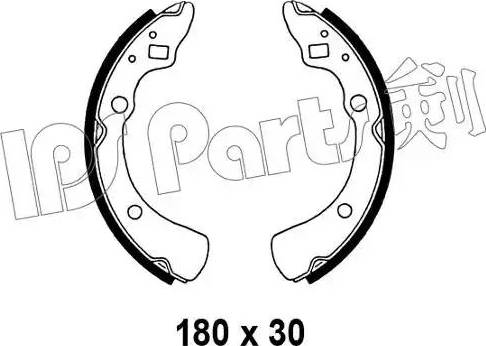 IPS Parts IBL-4316 - Гальмівні колодки autozip.com.ua