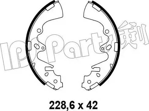 IPS Parts IBL-4310 - Гальмівні колодки autozip.com.ua