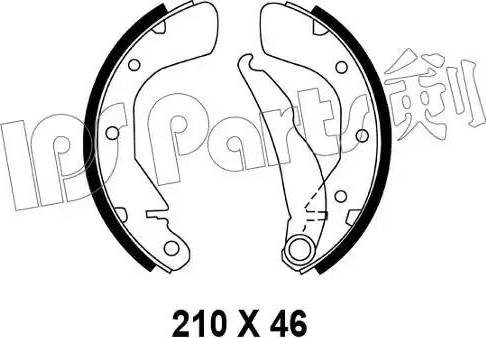 IPS Parts IBL-4387 - Гальмівні колодки autozip.com.ua