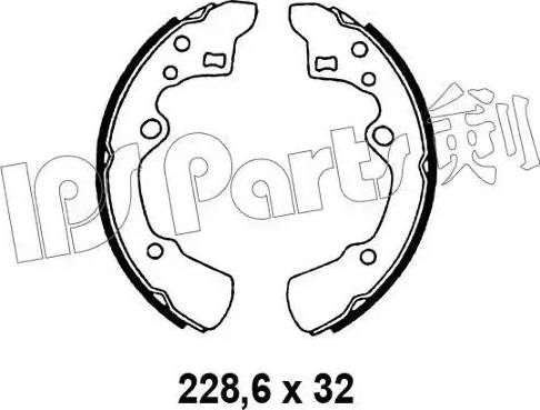 IPS Parts IBL-4329 - Гальмівні колодки autozip.com.ua