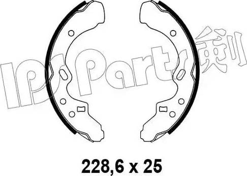 IPS Parts IBL-4328 - Гальмівні колодки autozip.com.ua